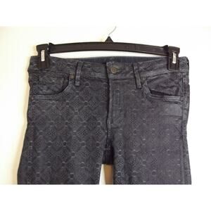 CITIZENS OF HUMANITY Racer Coated Skinny High Rise Jeans - Size 29 - Waxed Blue